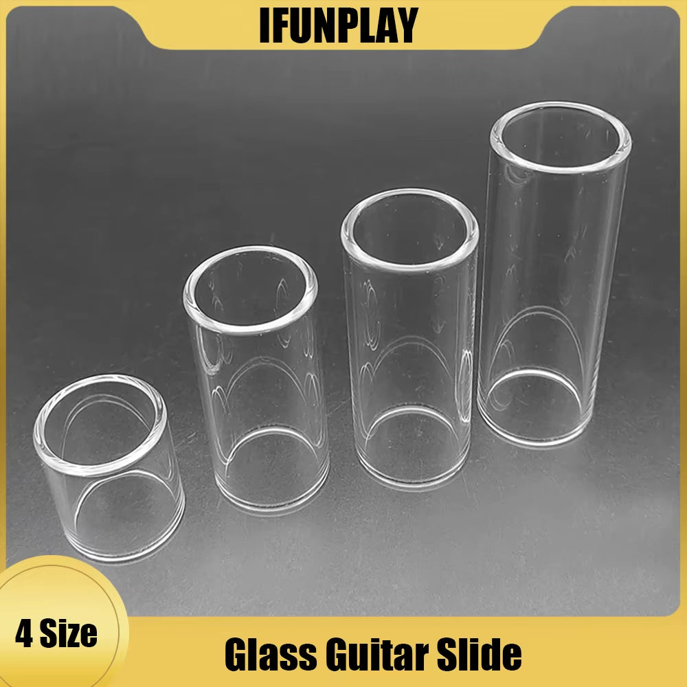 1Pcs Guitar Slide Finger Slider Electric Guitar String Slide Glass Tube Finger Protect Knuckle 28/51/60/70Mm Guitarra Parts